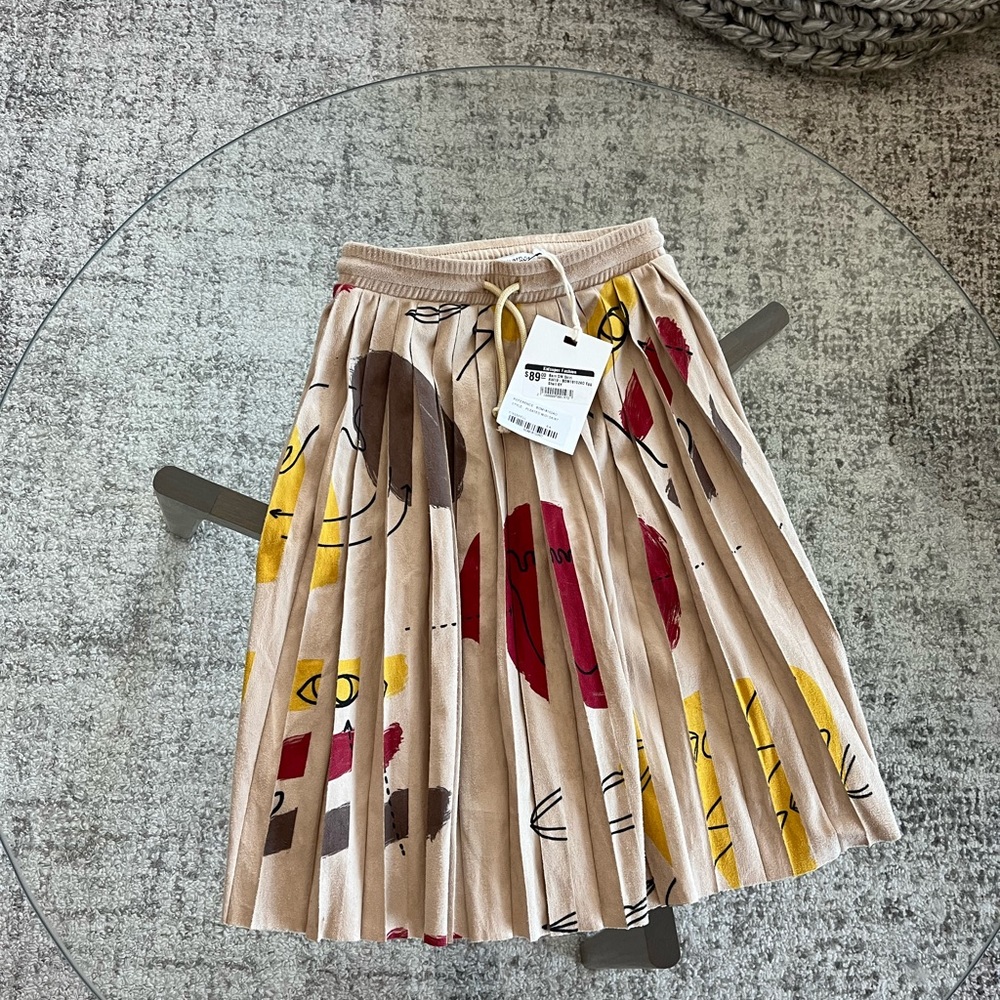 New 6m BARN OF MONKEYS Senses Pleated Midi Skirt Kids Cute Casual Spring